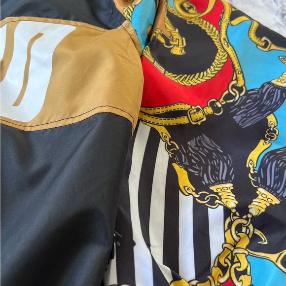 Large Encrypted Legend Hoodie Windbreaker Half Zip Flap Pocket Mens Hooded - Picture 7 of 16